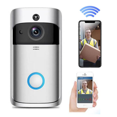 Video Türklingel mit Kamera (WLAN) inkl. Nachtsicht Kamera - 2 Wege Mikrofon und Lautsprecher - CheckBell
