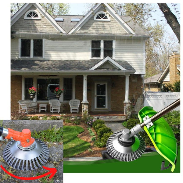 Unkrautbürste für Rasentrimmer, Motorsense & Freischneider