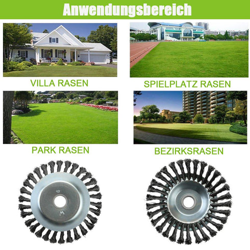Unkrautbürste für Rasentrimmer, Motorsense & Freischneider