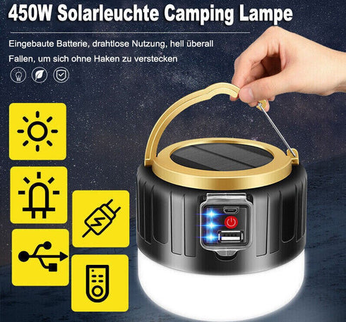 Sunaki - 3 In 1 Wiederaufladbare Solar Lampe