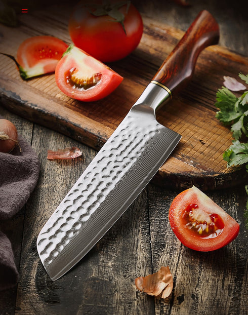 Messer Aus Damaststahl - Himeaki Japanische Damast Messerset