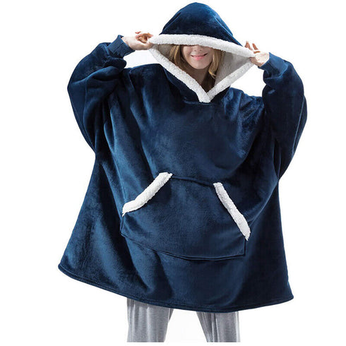 Kushaki - Herbst und Winter übergroßer Hoodie Deckenpullover