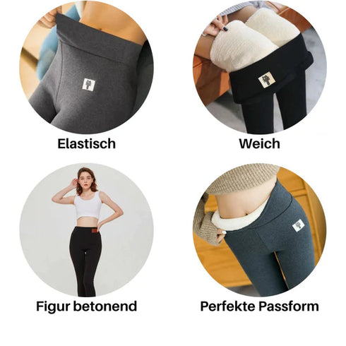 Elegante Winter Leggings - Gefütterte Premium Thermoleggings