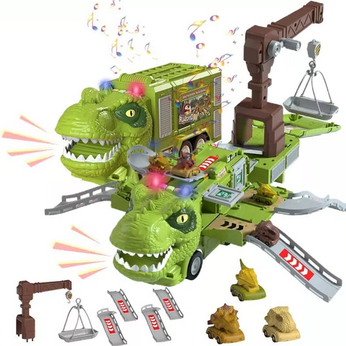 Interessanter Verformung Dinosaurier Triebwagen