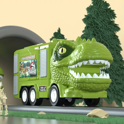 Interessanter Verformung Dinosaurier Triebwagen