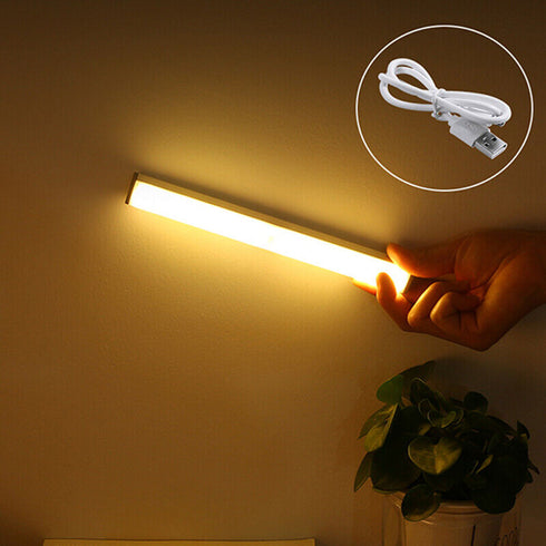 Schrankleuchten mit Bewegungsmelder, Wiederaufladbar LED Licht für Regale, Schränke
