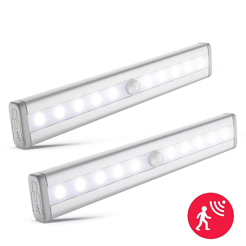 Schrankleuchten mit Bewegungsmelder, Wiederaufladbar LED Licht für Regale, Schränke