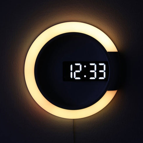 LED Wanduhr mit Fernbedienung