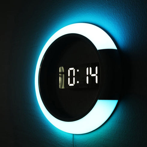 LED Wanduhr mit Fernbedienung