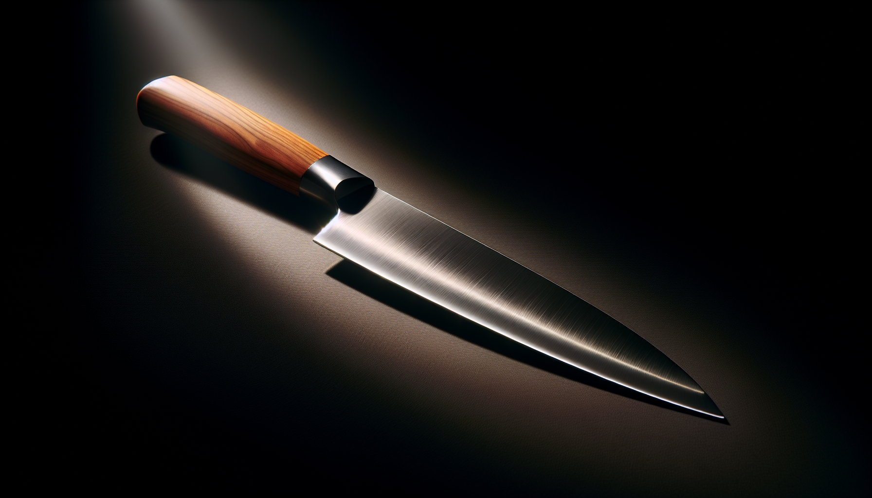 A sharp Japanese kitchen knife, an essential tool for any culinary endeavor. This knife radiates a sense of precision and efficiency typical of beloved Japanese craftsmanship. It is elegant yet practi