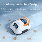 AquaVolt Akku Pool-Roboter – Kabelloser Poolreiniger mit 90 Min Laufzeit & Selbstparkfunktion