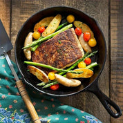GussFeueri – 3er Set Gusseisenpfannen für Grill, Gas & Ofen | 17 cm, 21 cm, 26 cm | Für Steak, Rösti & mehr