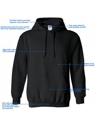 Valdran Eagle Hoodie – Klassischer Pullover-Hoodie lässiger Stil langärmlig normale Passform