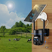 Aokami – 2K Sicherheitskamera mit Solarpanel & App-Steuerung für Rundum-Schutz