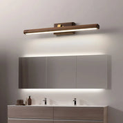 Schwarznuss Holz LED-Wandleuchte