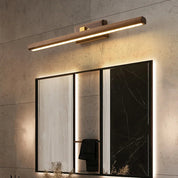 Schwarznuss Holz LED-Wandleuchte