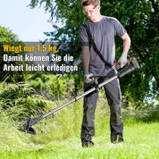 GartenMeister Pro | 3-in-1 Akku Freischneider und Rasentrimmer - Perfekte Vielseitigkeit für Ihren Garten