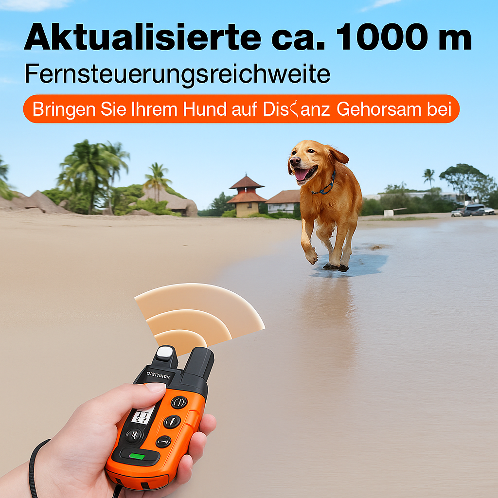Hundeausbildungskragen mit Fernbedienung und LCD-Anzeige – geeignet für jeden Hund