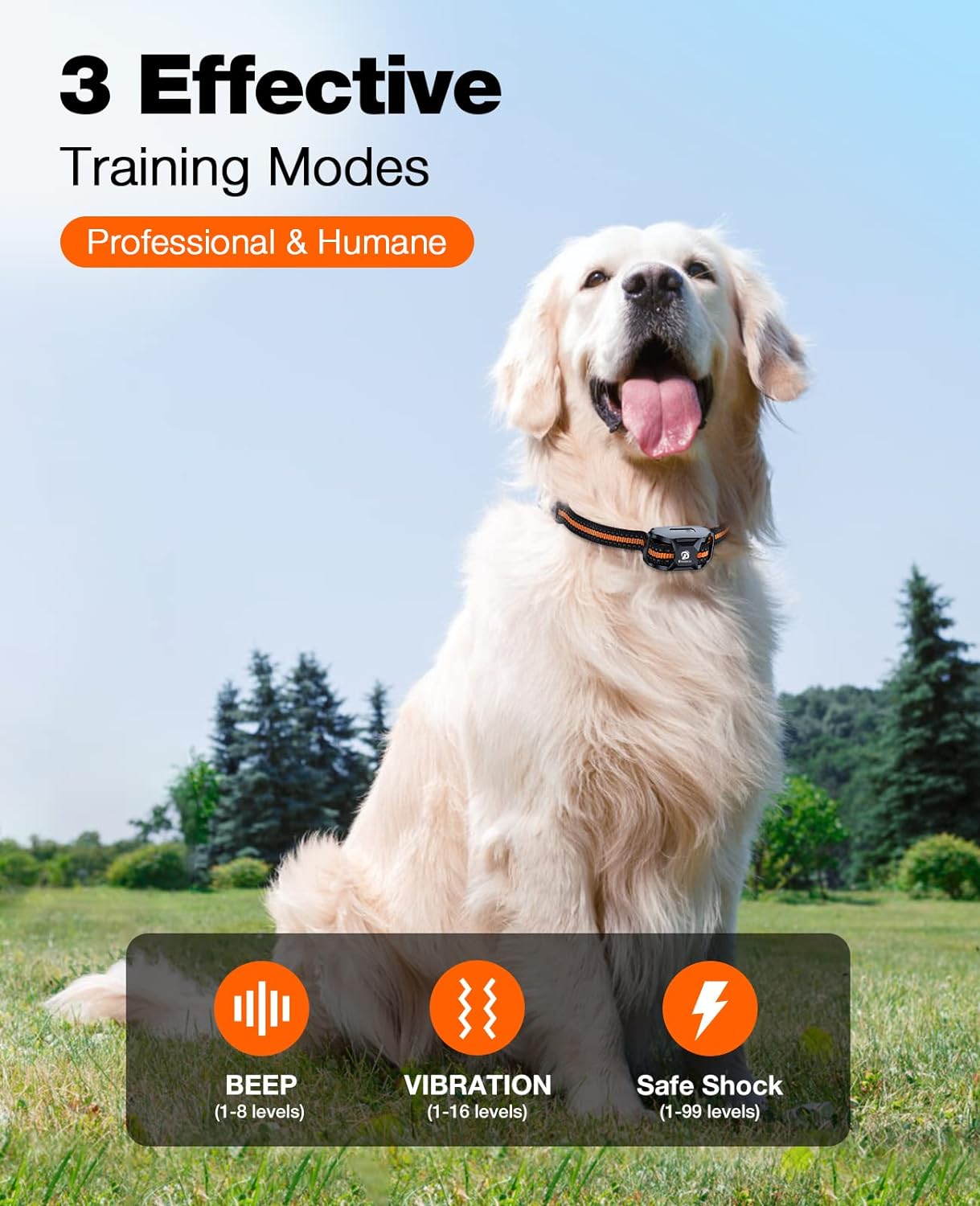 K9 MeisterTrainer Hunde Trainingshalsband | Einstellbare Vibration und Stromimpuls