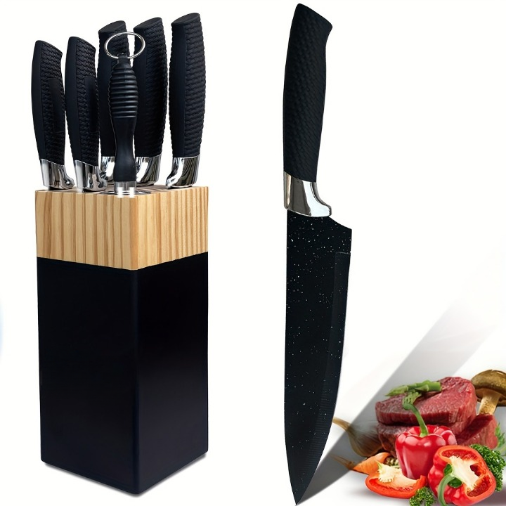 Kazumi 7‑Klingen Profi-Kochmesser-Set – Hochwertiger 7-teilig Edelstahl-Satz mit ergonomischen Griffen