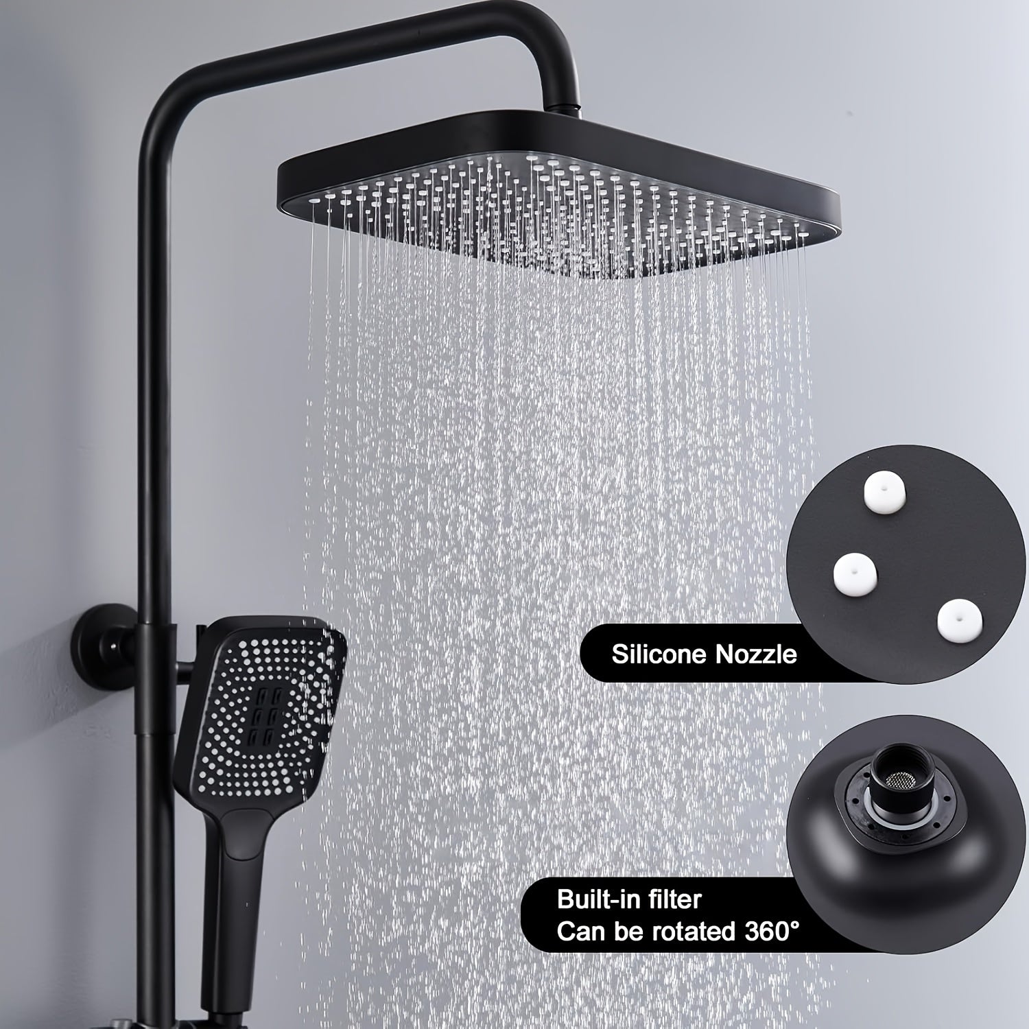 Kuromori – Luxus Duschsystem mit 40°C Thermostat & Spa-Erlebnis für dein Zuhause