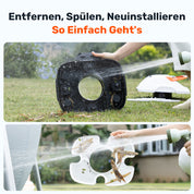 AquaVolt Akku Pool-Roboter – Kabelloser Poolreiniger mit 90 Min Laufzeit & Selbstparkfunktion