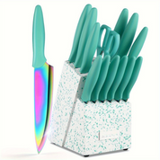Kazari 14-Klingen Profi-Messerset mit Holzständer