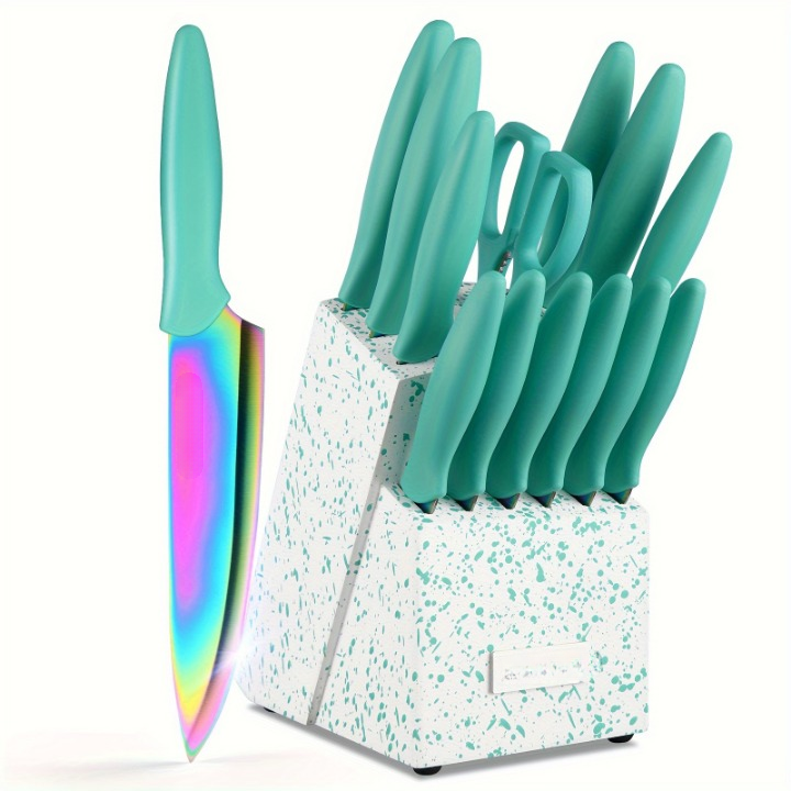 Kazari 14-Klingen Profi-Messerset mit Holzständer