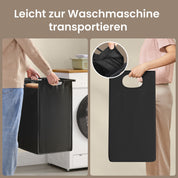 LaundryPro Wäschesortierer – Metallgestell mit 2 austauschbaren Wäschesäcken, platzsparend & flexibel