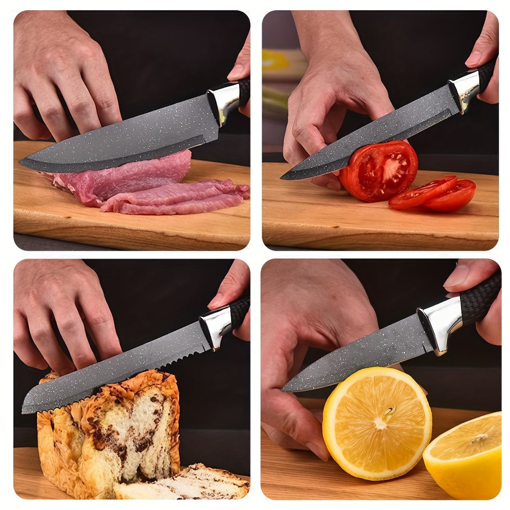 Kazumi 7‑Klingen Profi-Kochmesser-Set – Hochwertiger 7-teilig Edelstahl-Satz mit ergonomischen Griffen