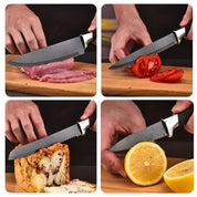 Kazumi 7‑Klingen Profi-Kochmesser-Set – Hochwertiger 7-teilig Edelstahl-Satz mit ergonomischen Griffen