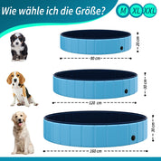 Pfotenparadies - Faltbarer Hundepool für Zuhause - Erfrischung und Spaß für Ihren Vierbeiner