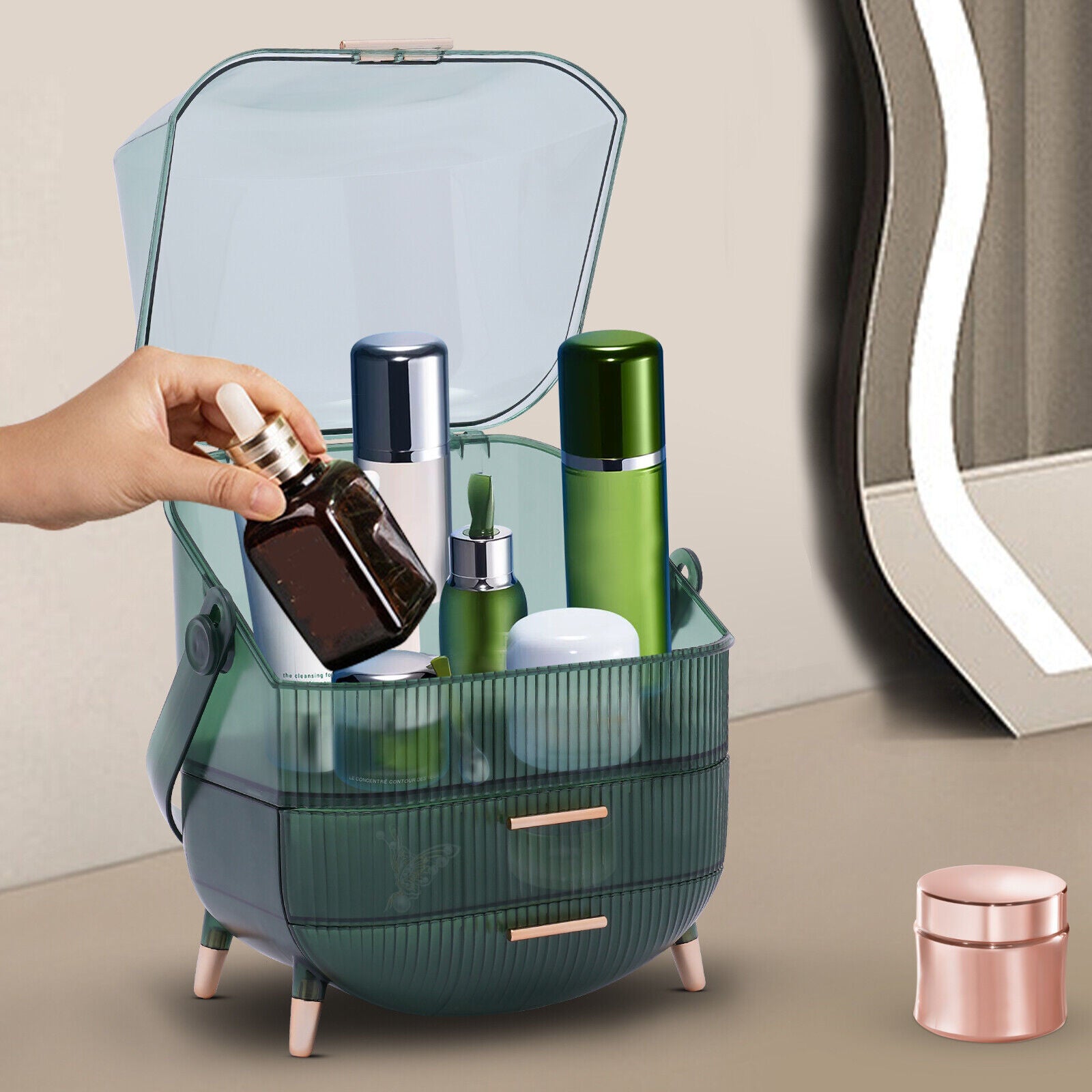 CosmeticCaddy: Der ultimative Make-up Organizer für stilvolle Schönheitsliebhaber