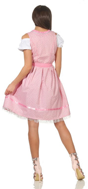 3-teiliges Damen Dirndl Set mit Bluse und Schürze für das Oktoberfest