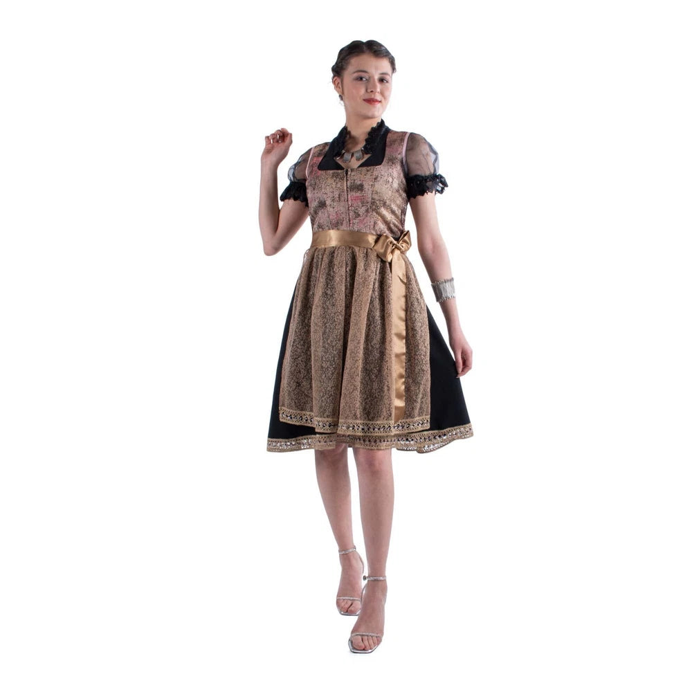 2-teiliges Midi Dirndl für Damen (ohne Bluse) - Trachtenkleid für das Oktoberfest