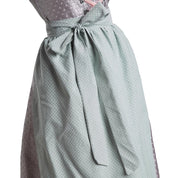 Damen Midi Dirndl Trachtenkleid Kleid Schürze Oktoberfest Wiesn Wasen Volksfest