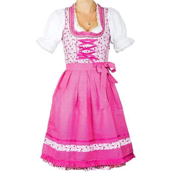 3-teiliges Damen Dirndl Set Hanne in 5 Farben – Trachtenkleid
