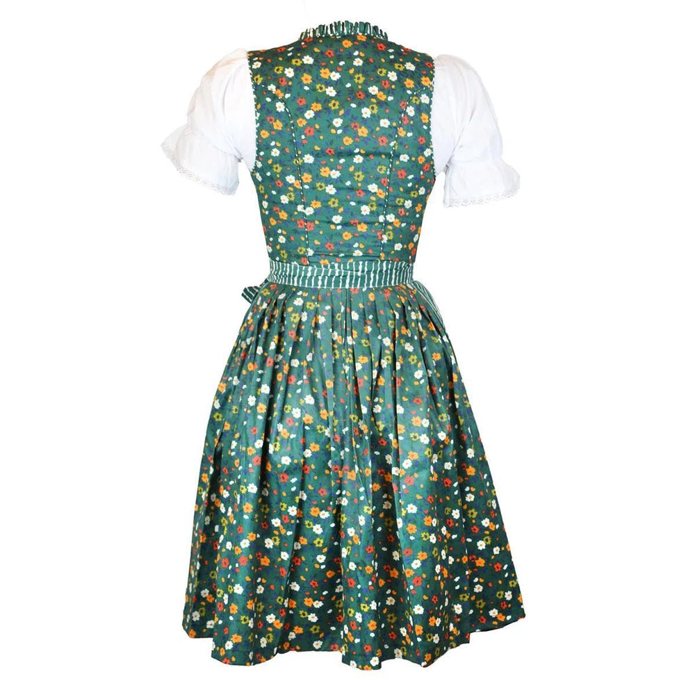 3-teiliges Trachtenkleid - Anneliese Vintage Damen Dirndl Set