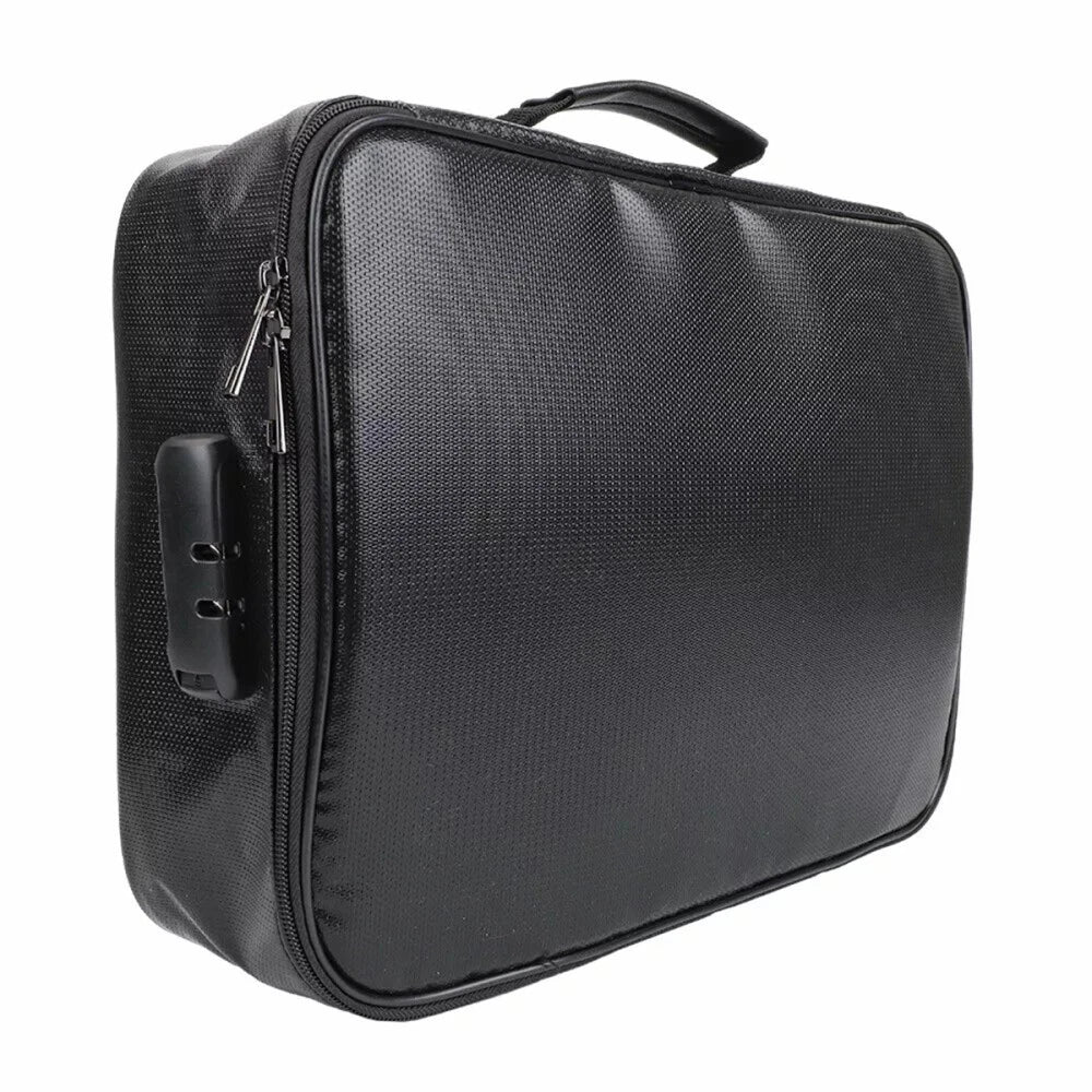 Kagami feuerfeste Dokumententasche mit Zahlenschloss – Wasserdichte Organizer-Box für wichtige Unterlagen (36 × 29,5 × 10 cm)