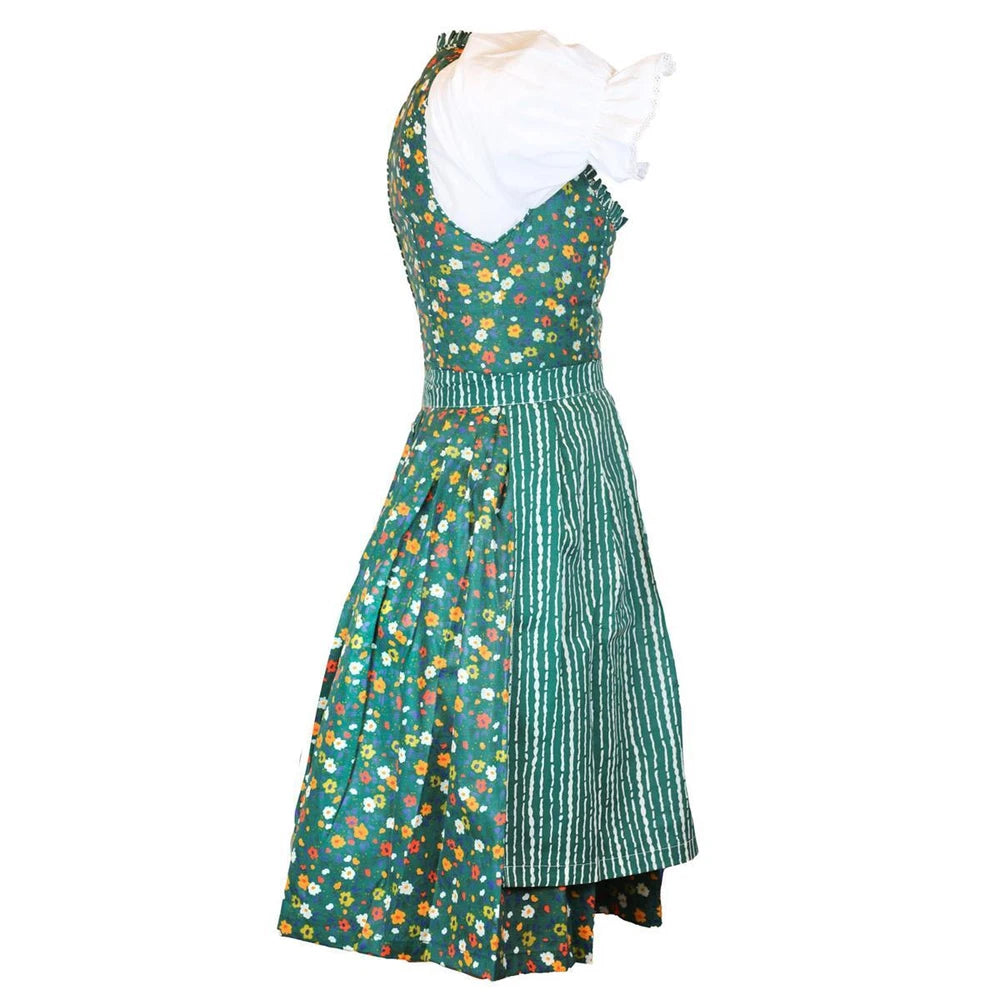 3-teiliges Trachtenkleid - Anneliese Vintage Damen Dirndl Set