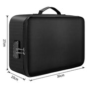 Kagami feuerfeste Dokumententasche mit Zahlenschloss – Wasserdichte Organizer-Box für wichtige Unterlagen (36 × 29,5 × 10 cm)