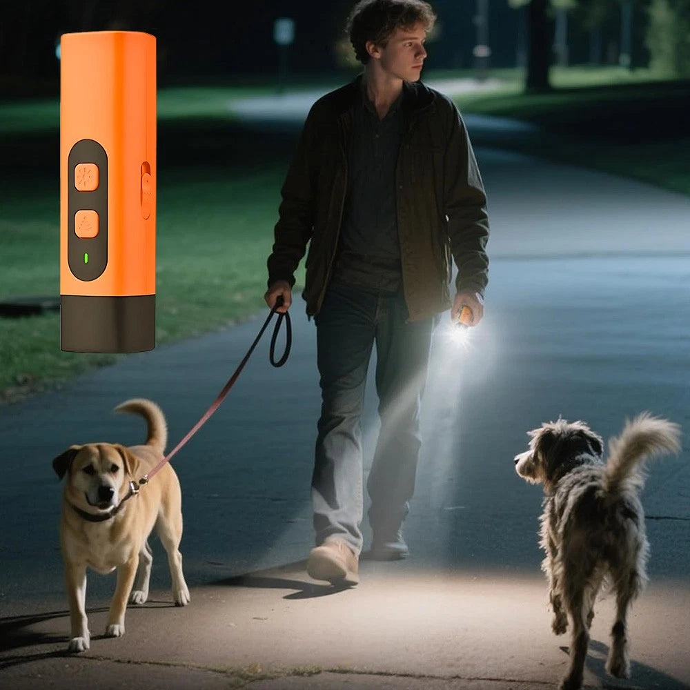 Ultraschall Anti-Bell Trainer für Hunde – tragbares Hundetrainingsgerät mit LED-Licht