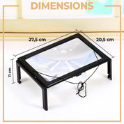 LuxoGlow FlexiView 4X - Die All-in-One LED-Lupe für Komfortables Lesen