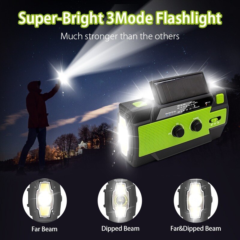 OutdoorBegleiter : Kurbelradio mit Solarzellen