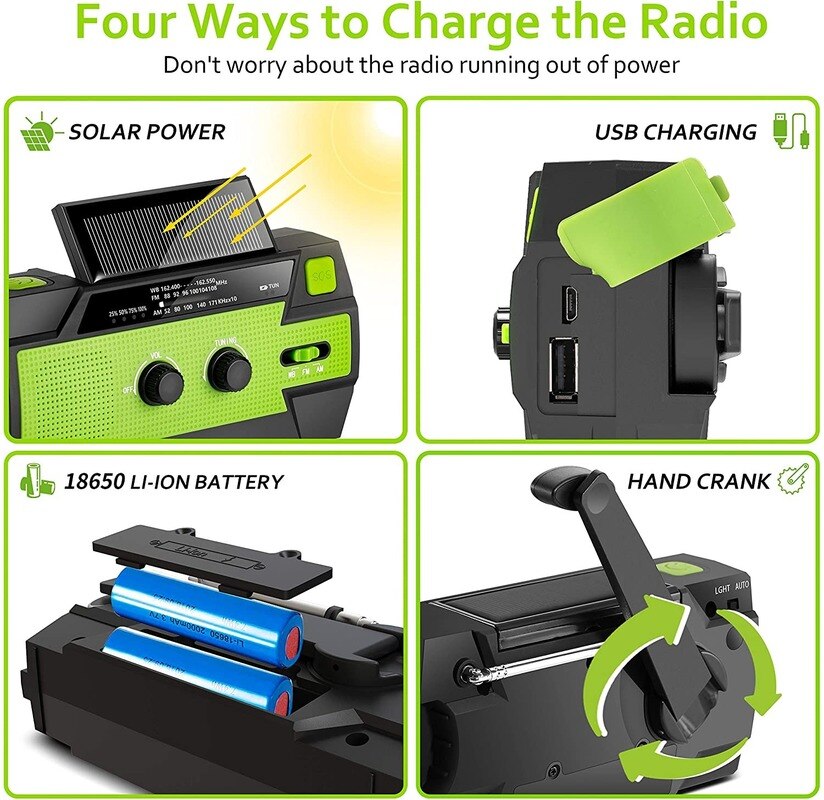 OutdoorBegleiter : Kurbelradio mit Solarzellen