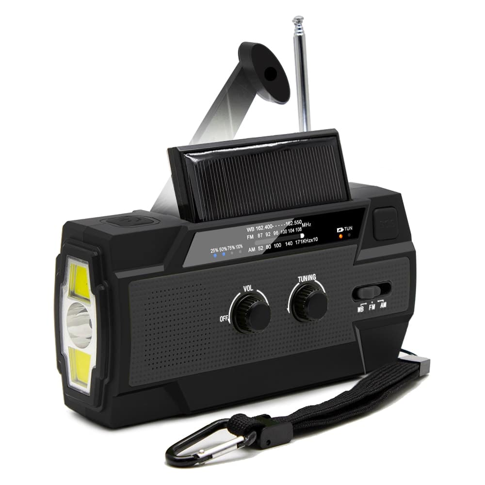 OutdoorBegleiter : Kurbelradio mit Solarzellen