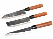 Hakito- Handgefertigtes Damaststahl-Kochmesser-Set