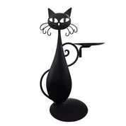 Black Cat Kerzenständer