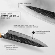 Yourichi - Hasuko Japanische Damast Koch Messer
