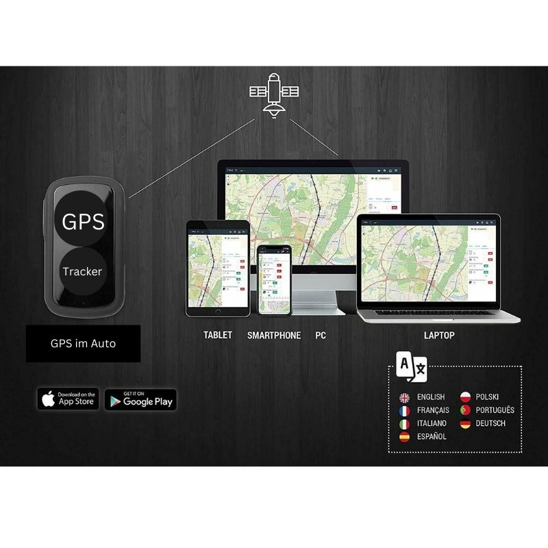 GPS Tracker Echtzeit Tracking Mini GPS Ortungsgerät Magnetischer mini GPS Tracker für Auto, Kinder